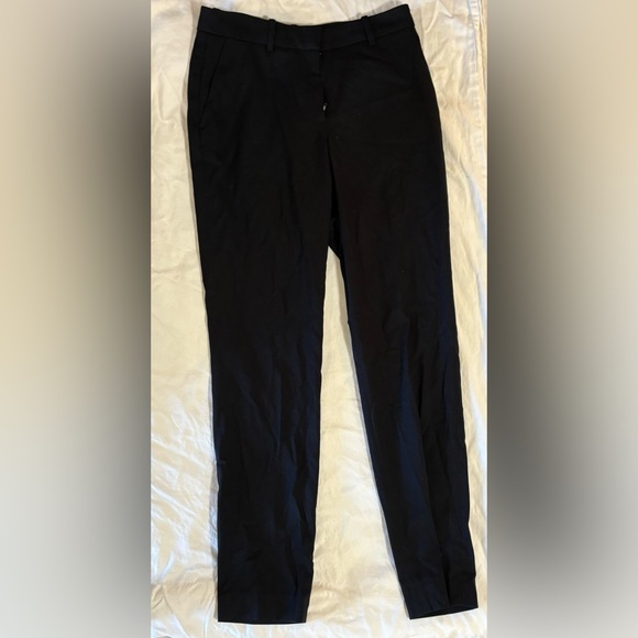 H&M navy slim pants with belt loops. Size 2. - Picture 2 of 3